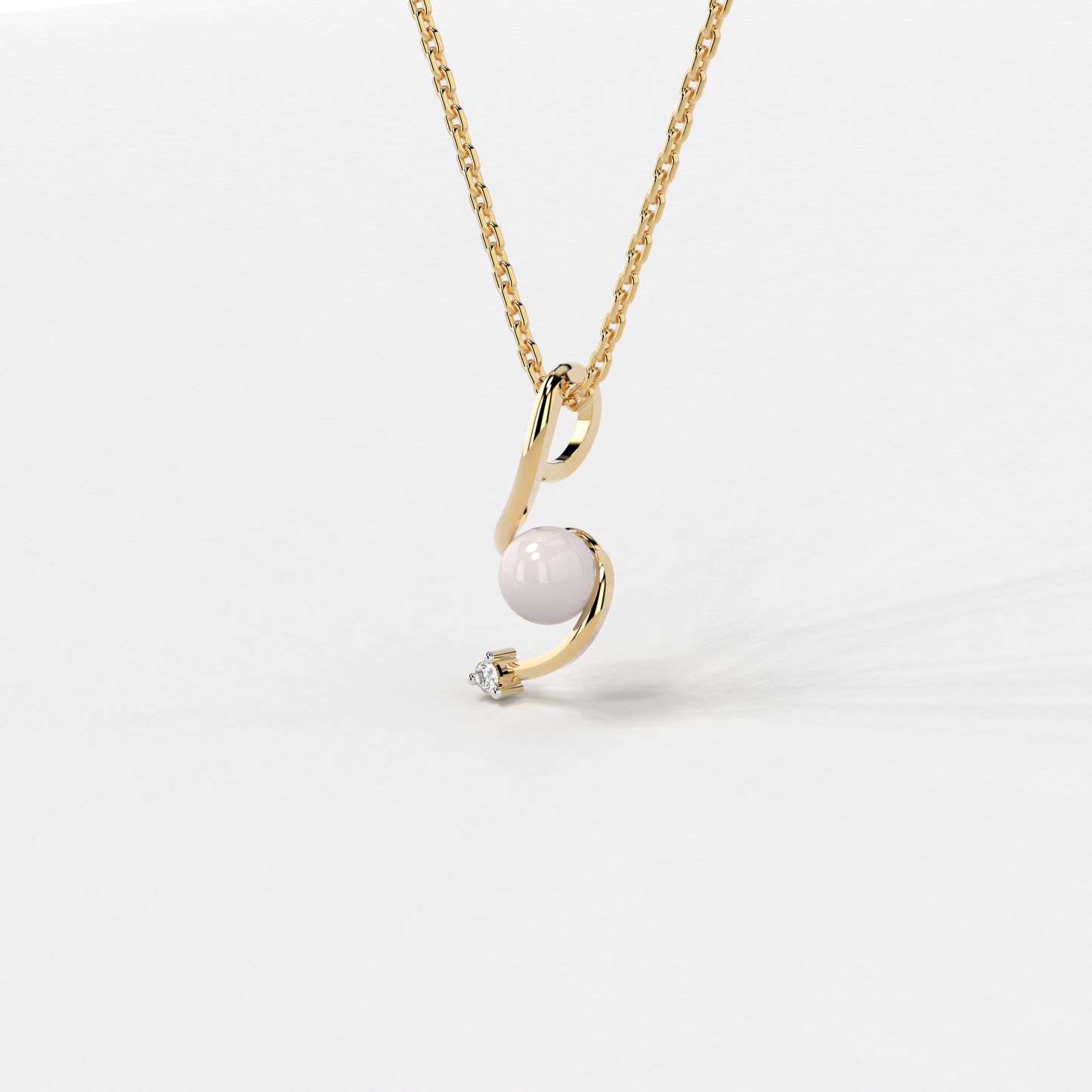 Pearlescent Swirl Pendant