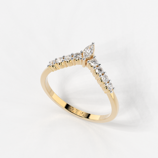 Marquise Crown Ring