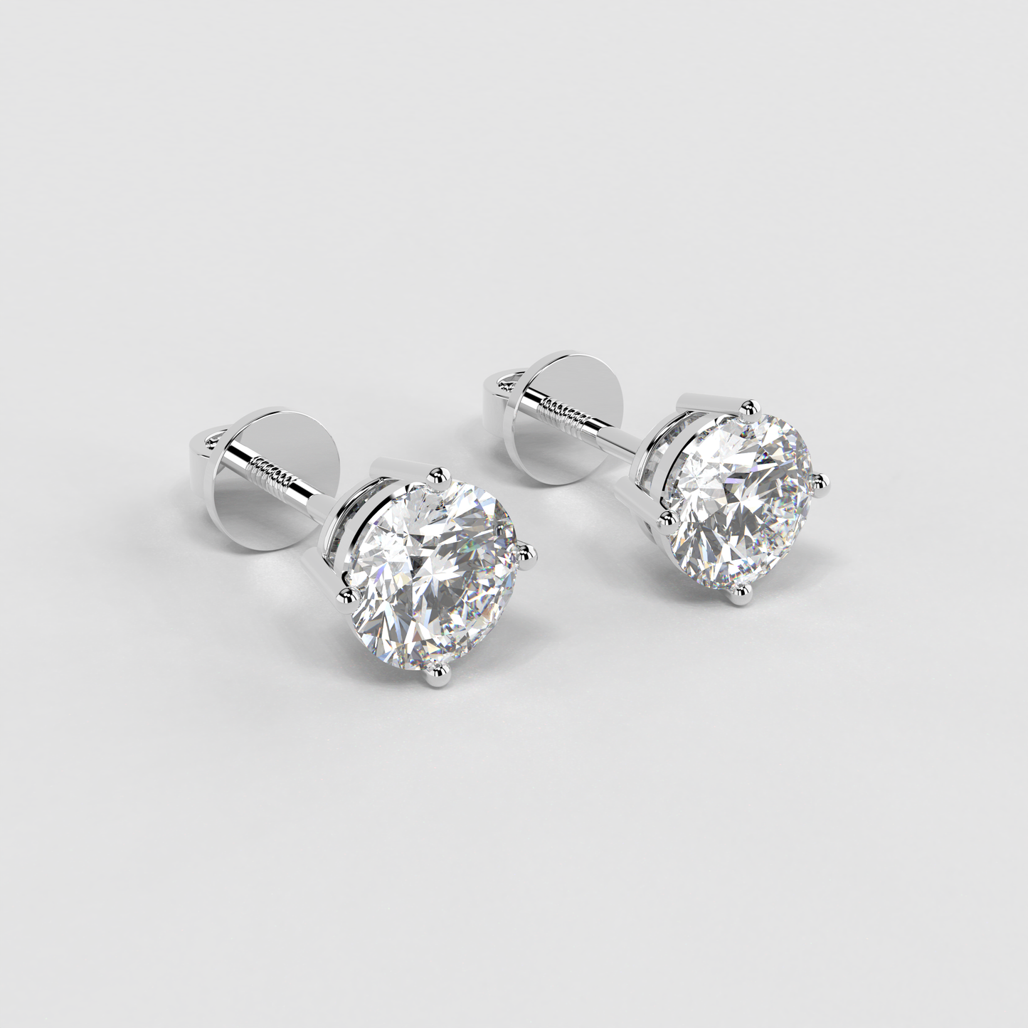 0.75 CT Classic Solitaire Studs