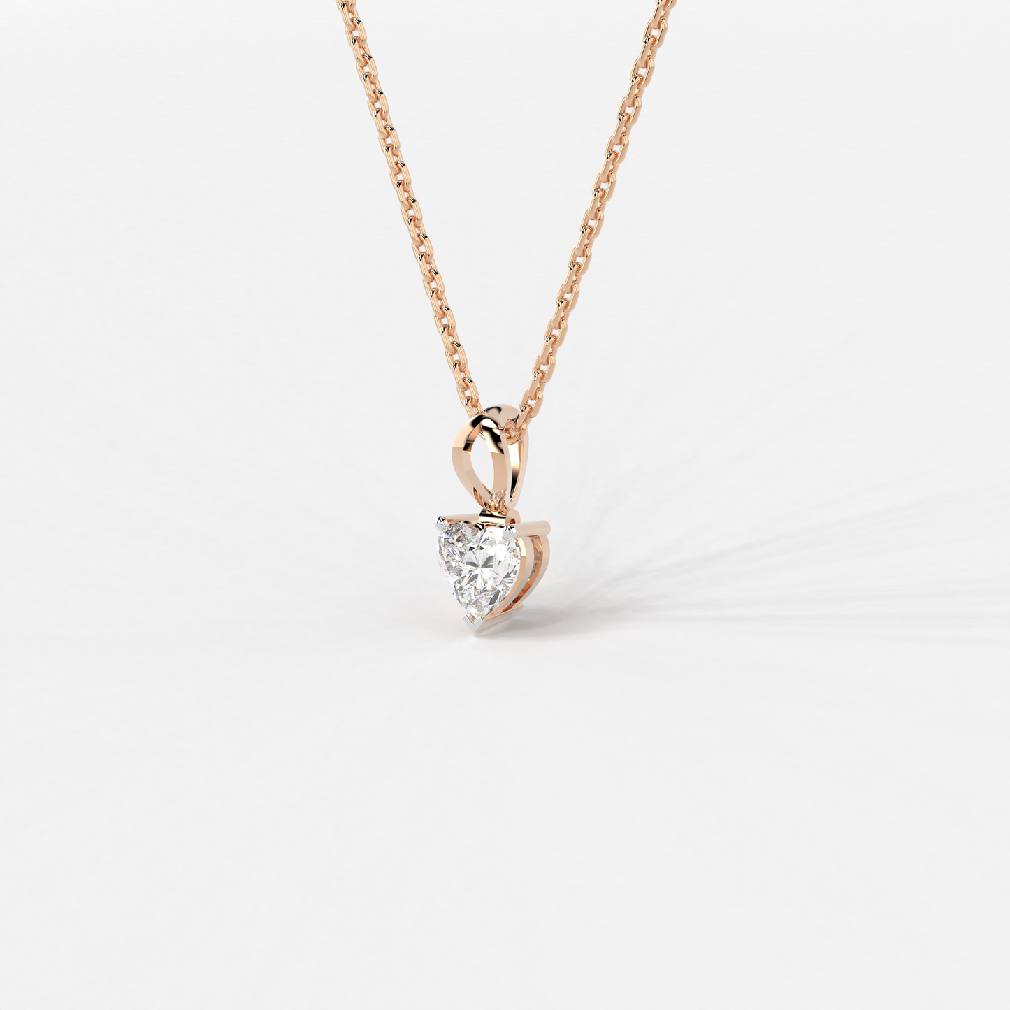 Heart's Apex Solitaire Pendant