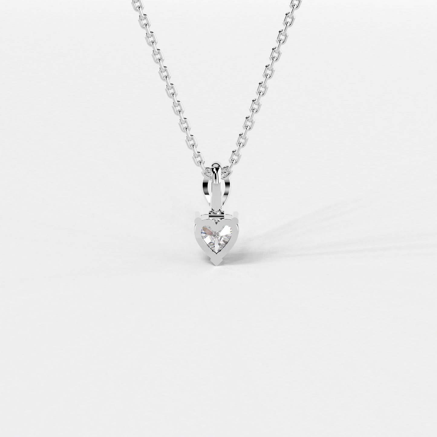 Heart's Apex Solitaire Pendant