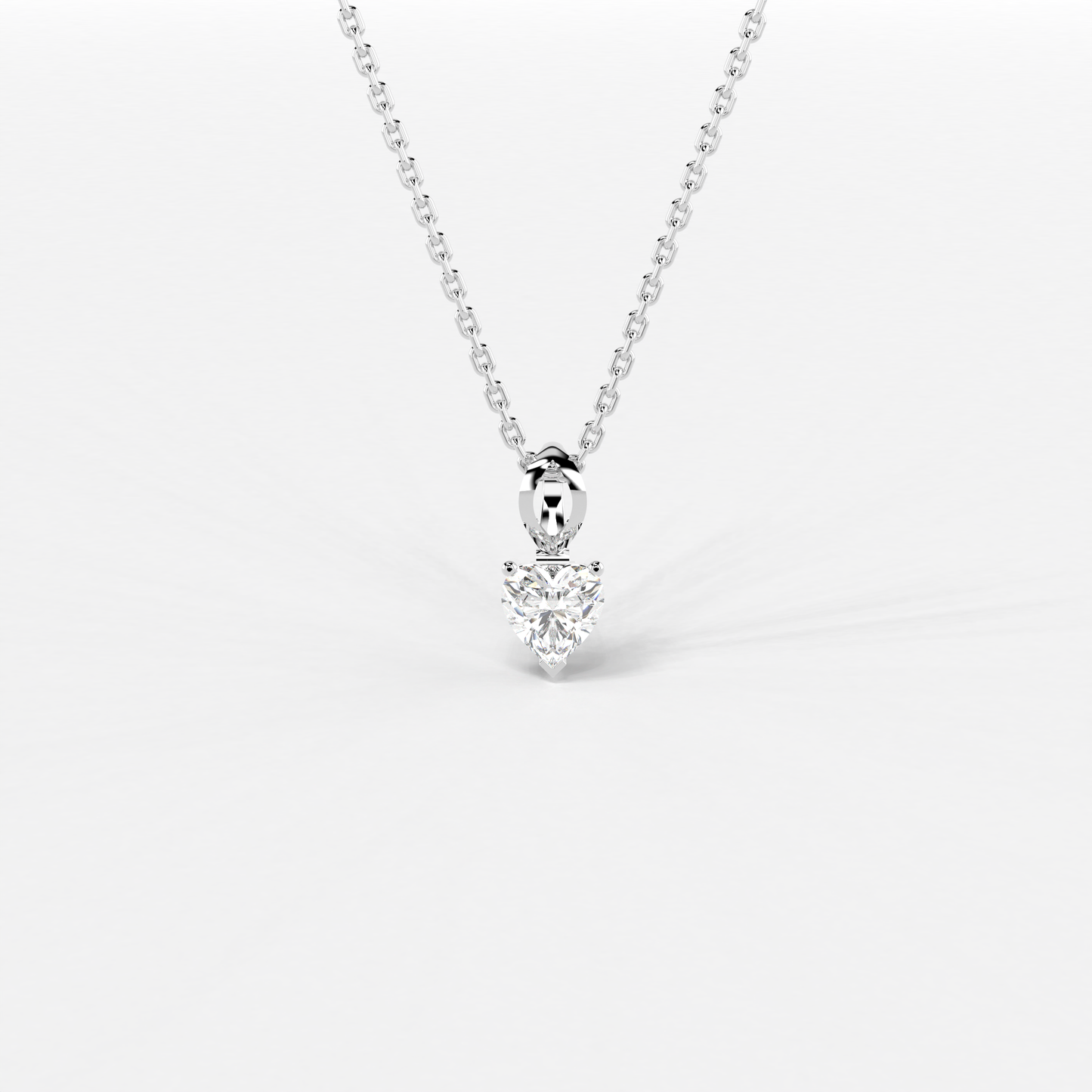 Heart's Apex Solitaire Pendant