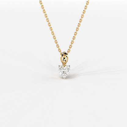 Heart's Apex Solitaire Pendant