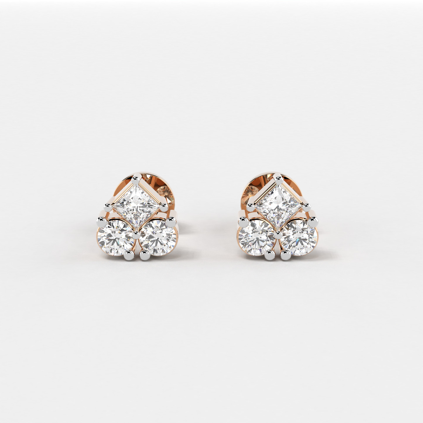 Triad Diamond Earring