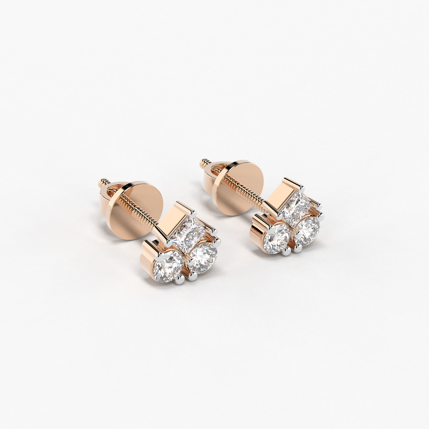 Triad Diamond Earring