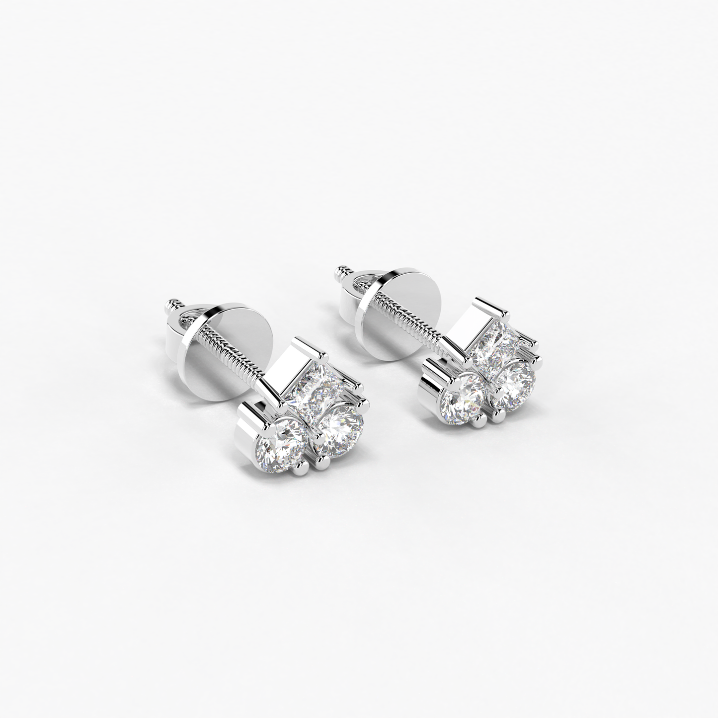 Triad Diamond Earring