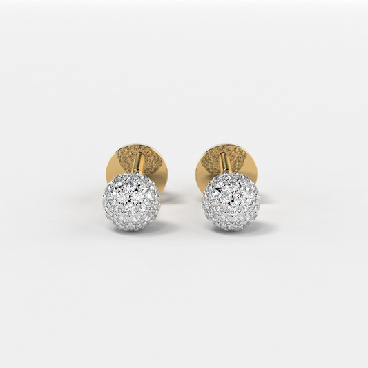 Glimmering Diamond Studs