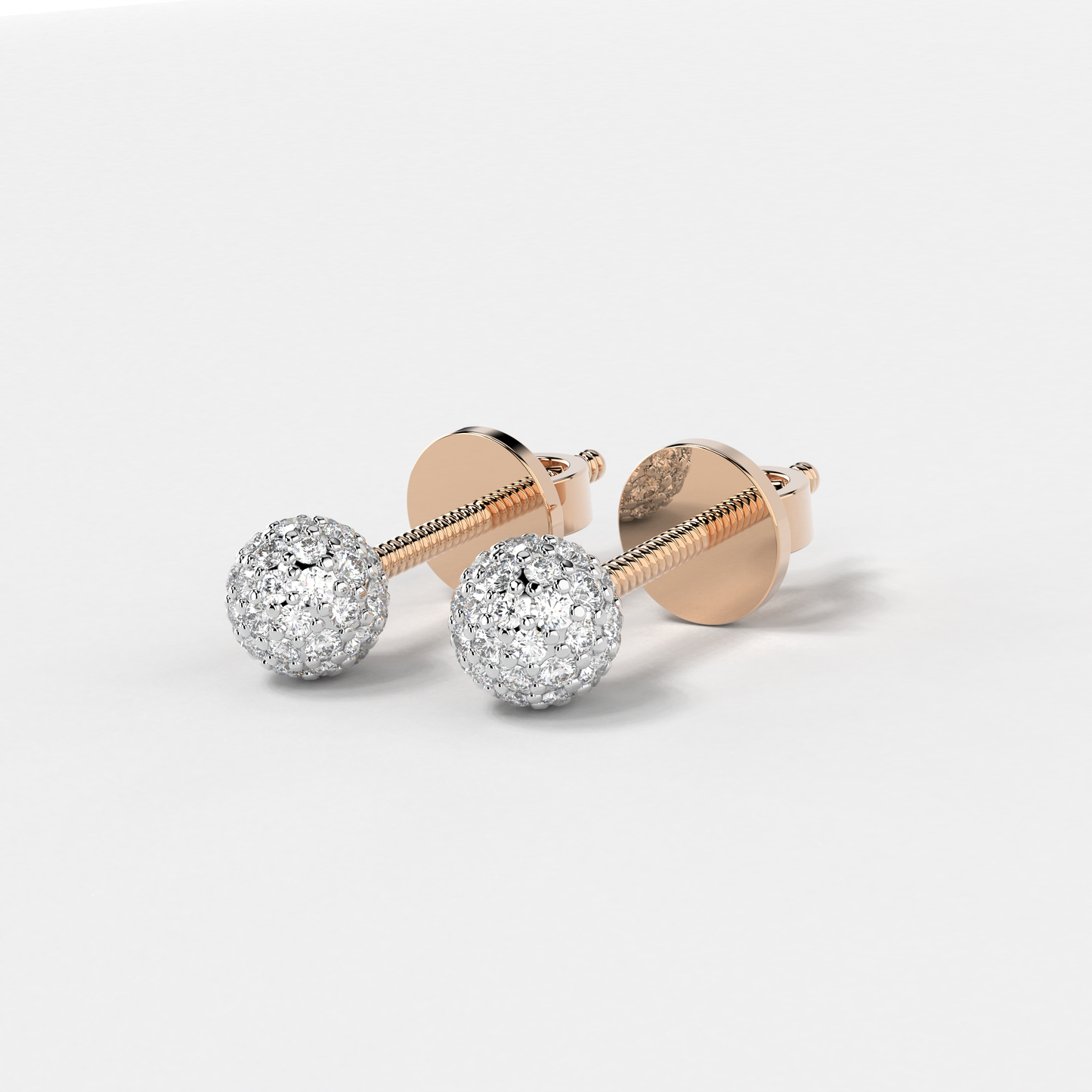 Glimmering Diamond Studs