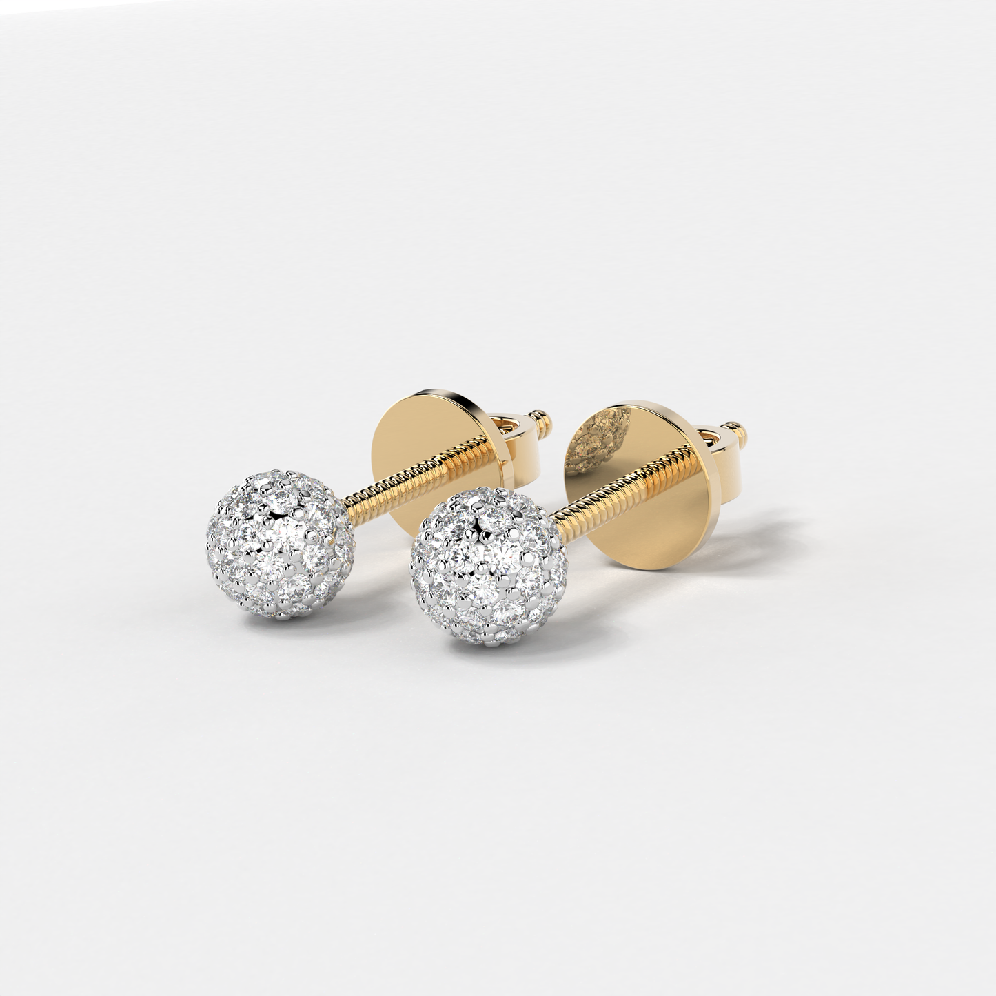 Glimmering Diamond Studs