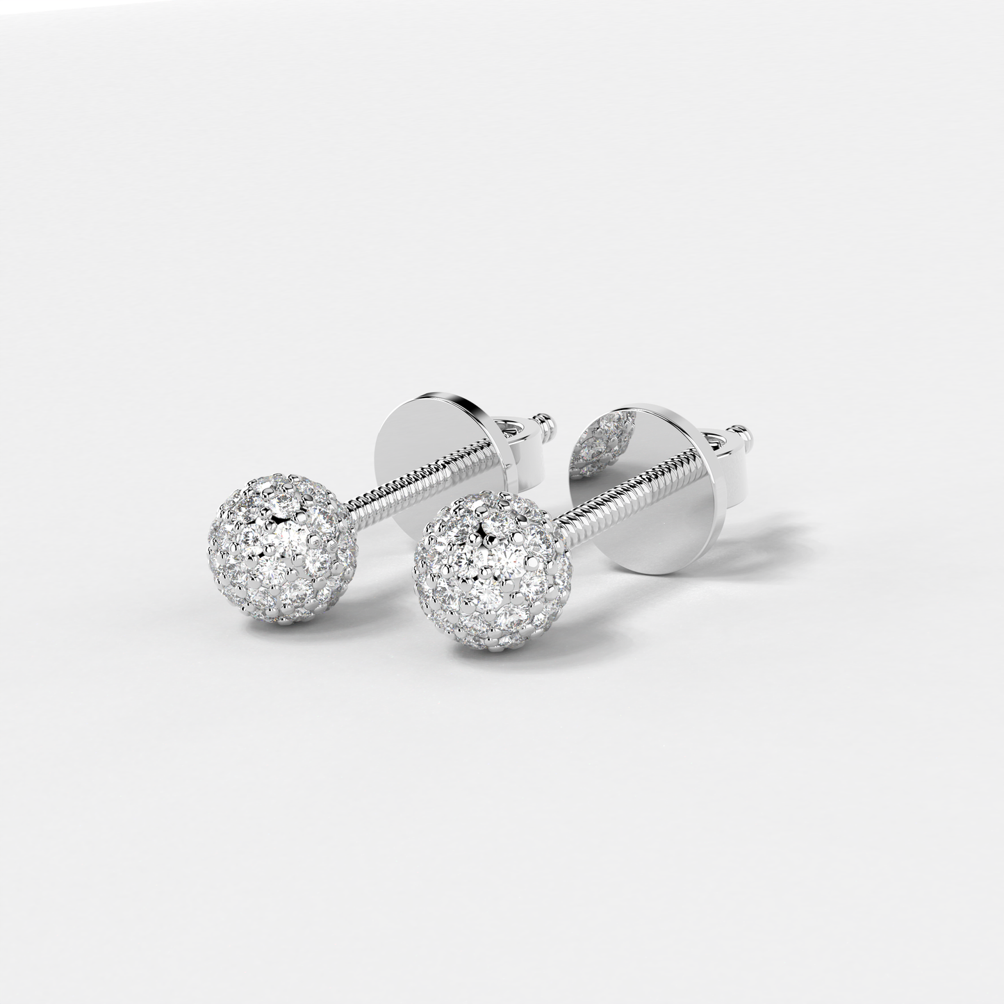 Glimmering Diamond Studs