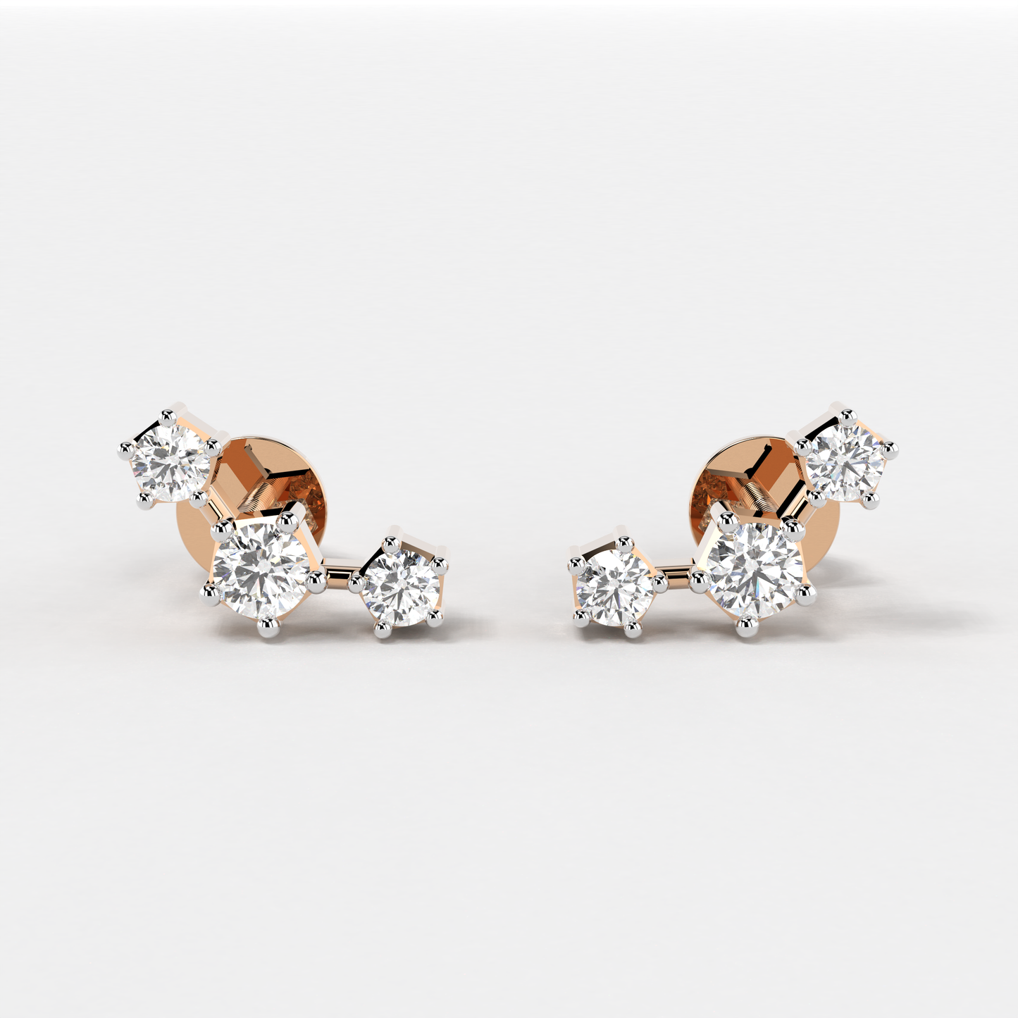 Stargazer's Delight  Diamond Earrings