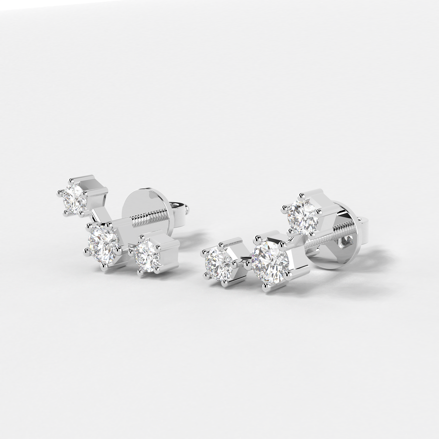 Stargazer's Delight  Diamond Earrings