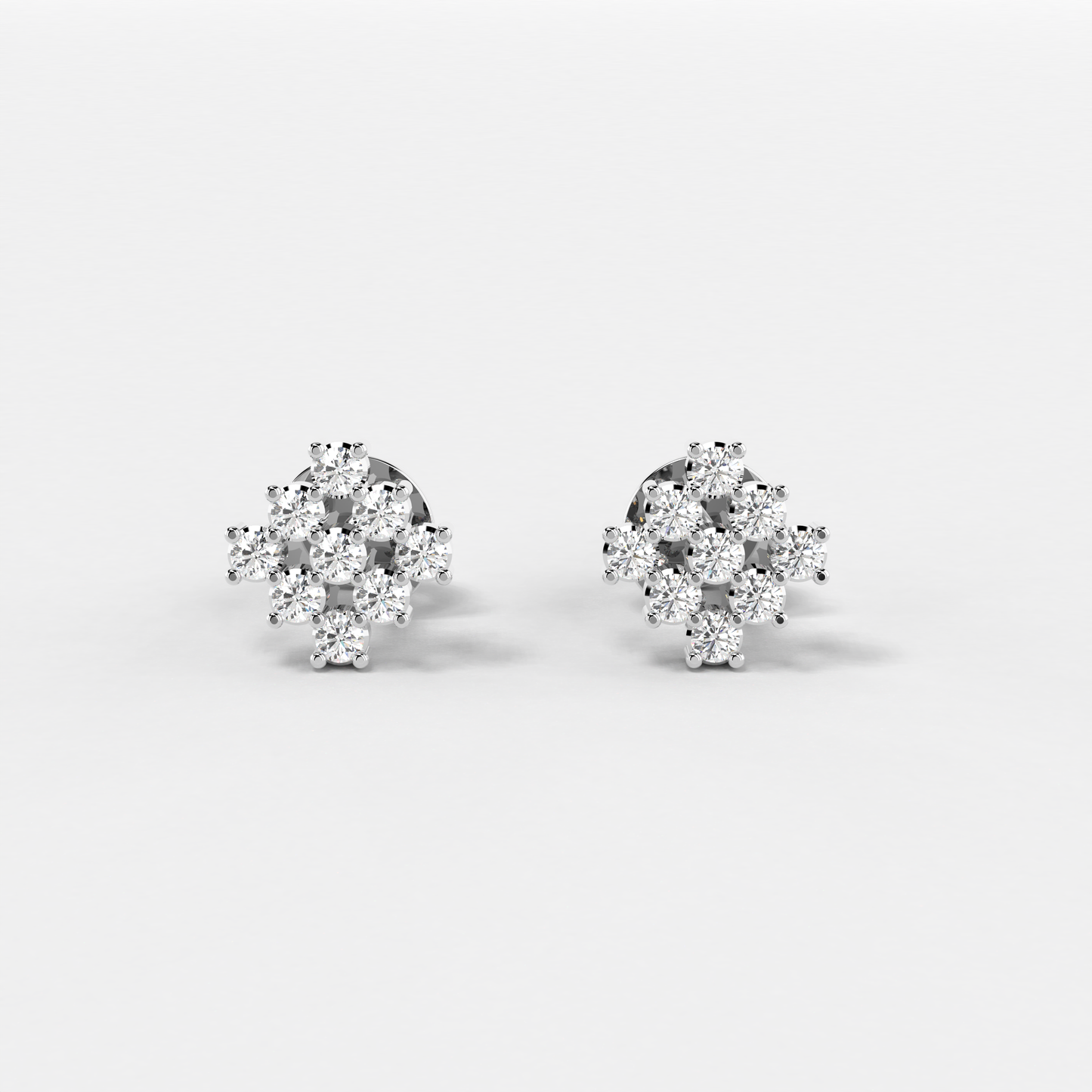 Glimmering Cluster Earrings