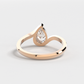 "Serpentine Solitaire" Pear Diamond Ring