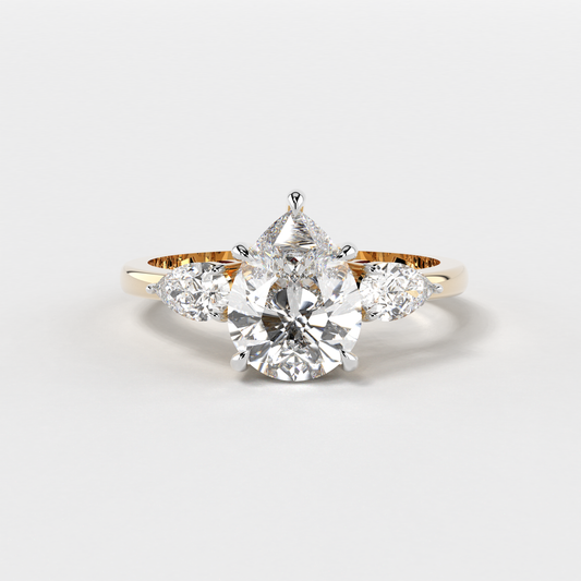 Pear-fect Trio Ring