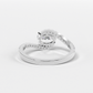 Swirling Rhapsody Oval Diamond Ring