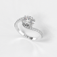 Swirling Rhapsody Oval Diamond Ring