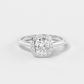 Cushion Cut Halo Diamond Ring