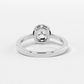 Cushion Cut Halo Diamond Ring