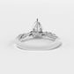 Pear Solitaire Symphony Ring