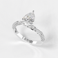 Pear Solitaire Symphony Ring