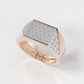 "Geometric Majesty" Diamond Ring