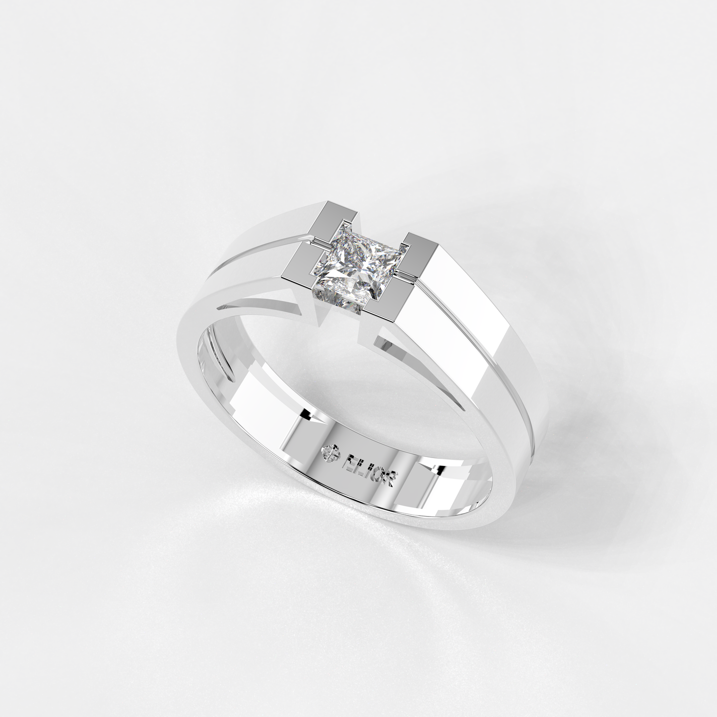 Single Princess Diamond Ring