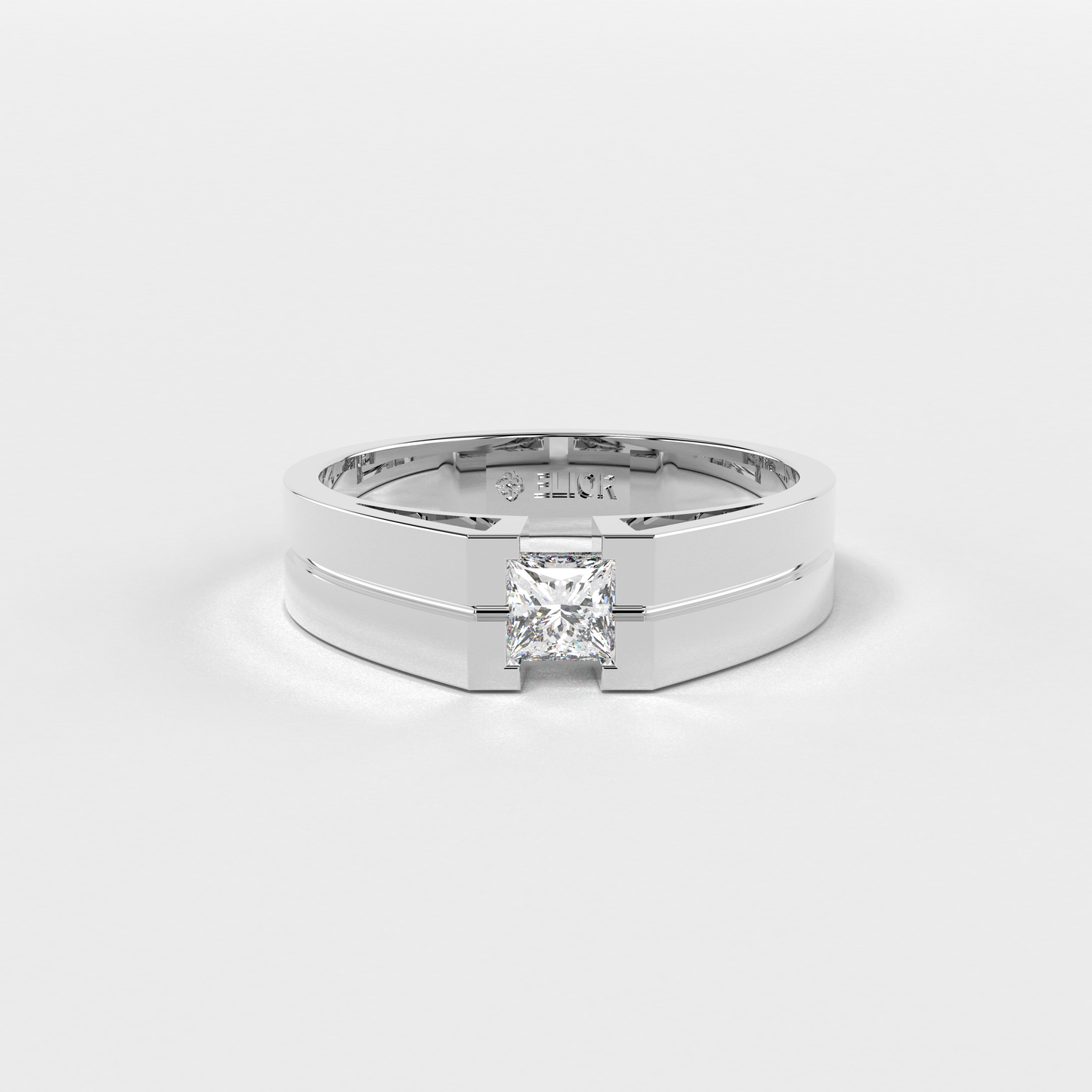 Single Princess Diamond Ring