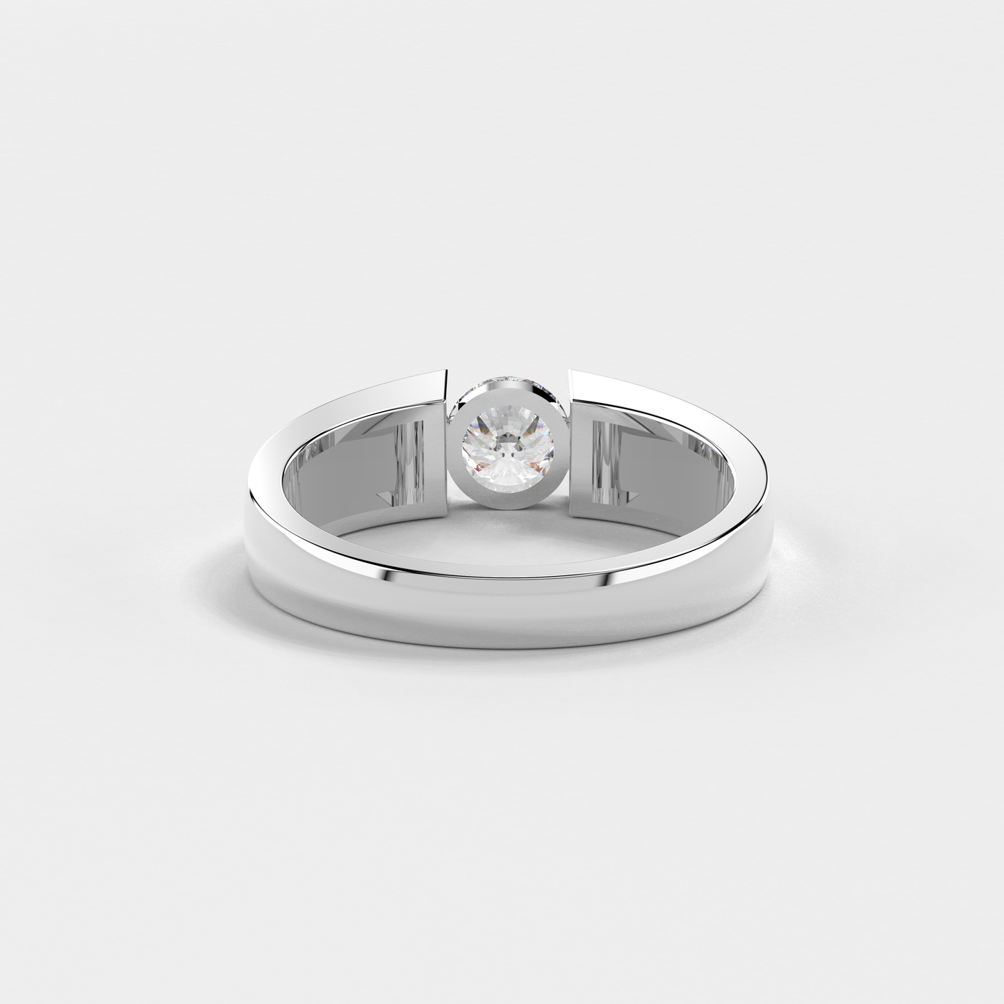 Modern Contender Solitaire Ring