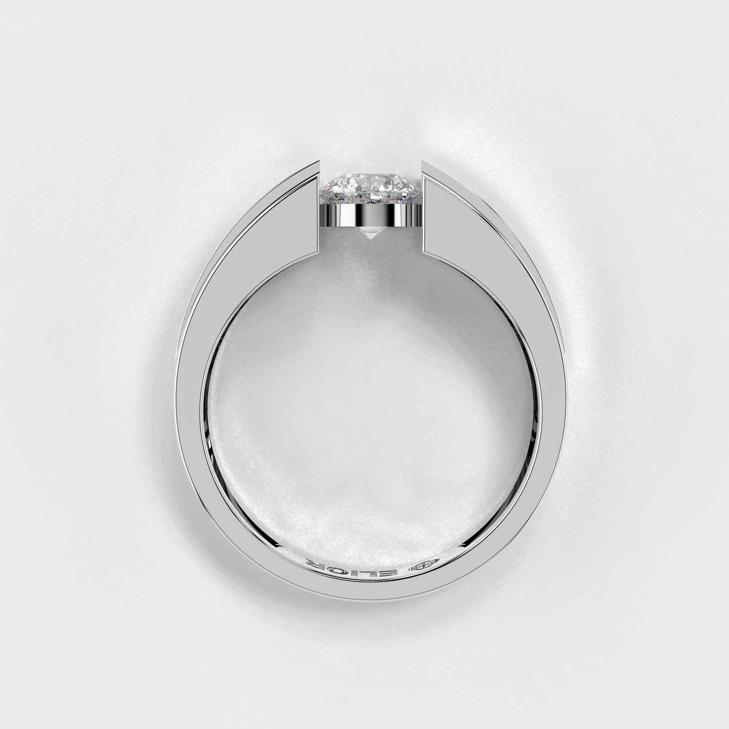 Modern Contender Solitaire Ring