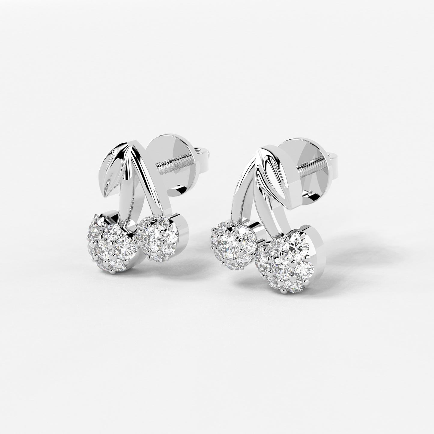 Sweet Cherry Diamond Earring