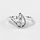 "Serpentine Solitaire" Pear Diamond Ring