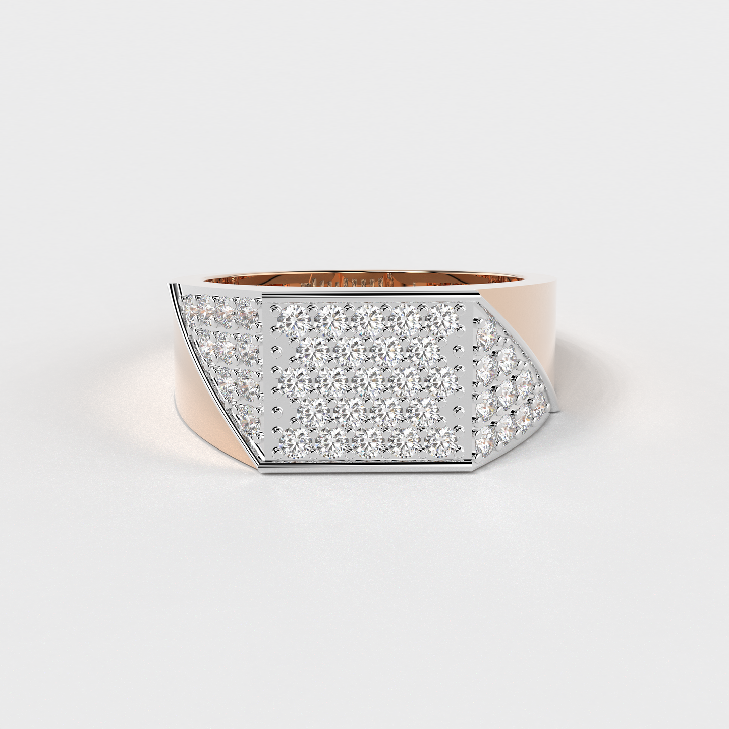 "Geometric Majesty" Diamond Ring