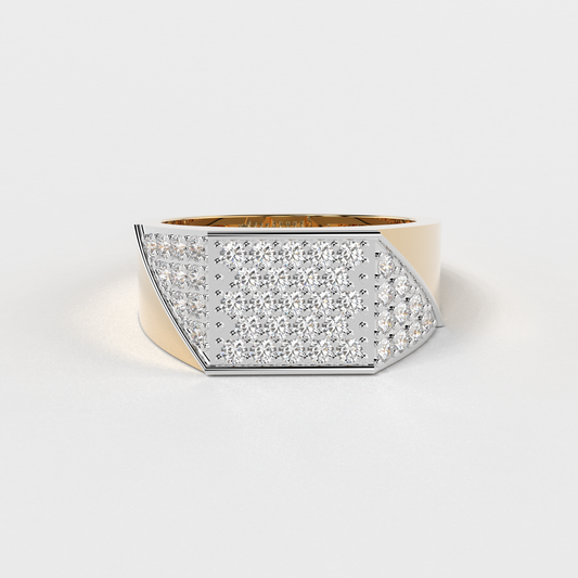 "Geometric Majesty" Diamond Ring