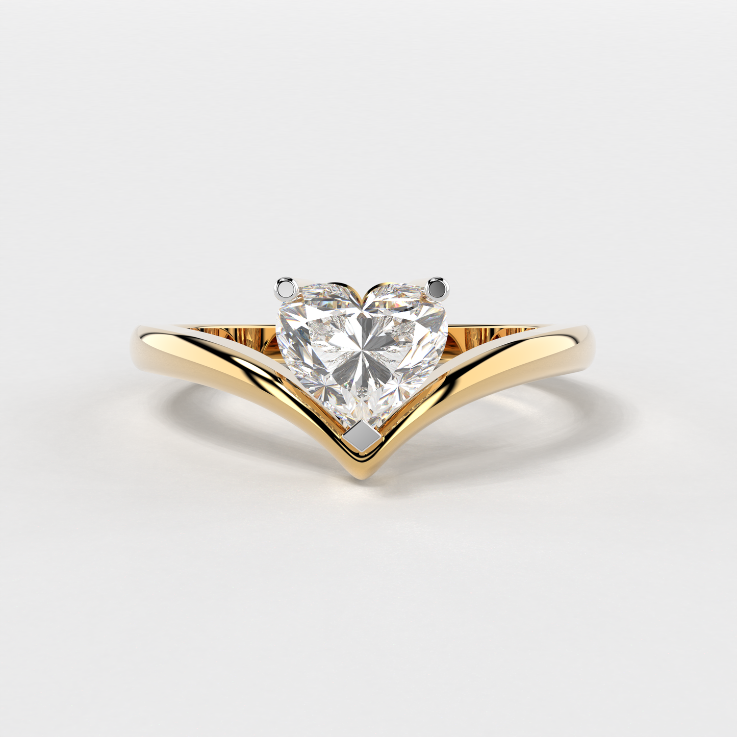 Sweetheart Solitaire Diamond Ring