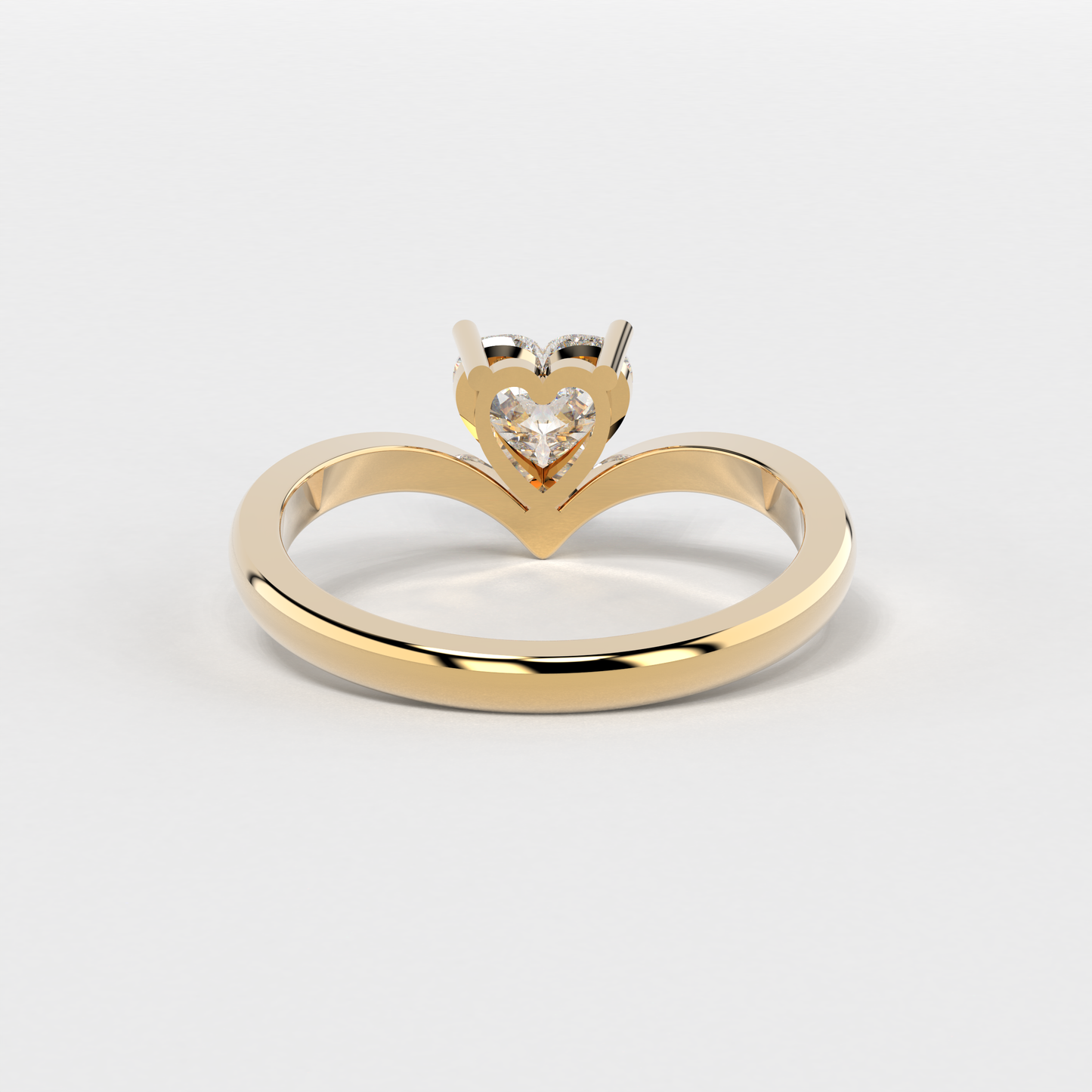 Sweetheart Solitaire Diamond Ring