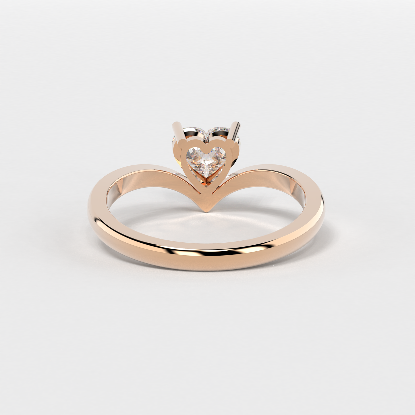 Sweetheart Solitaire Diamond Ring