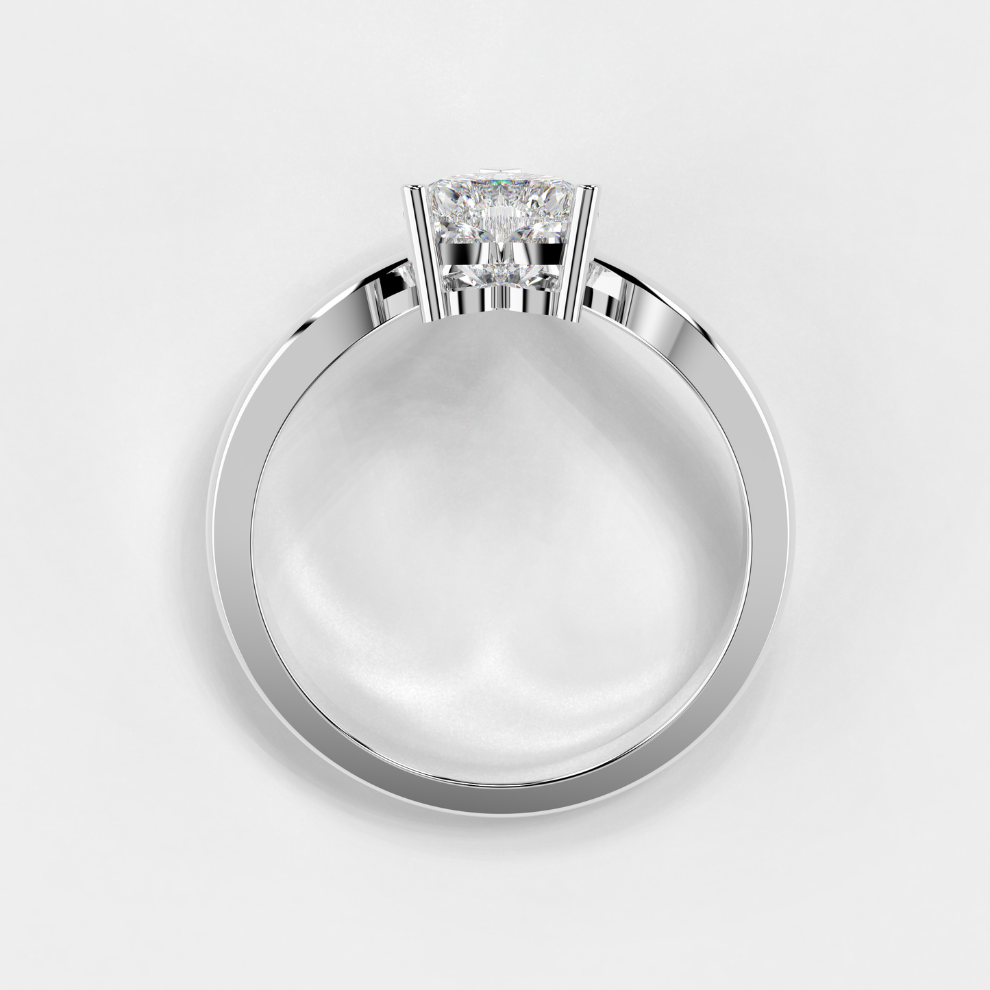 Sweetheart Solitaire Diamond Ring