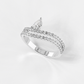 Pear Tiara Ring