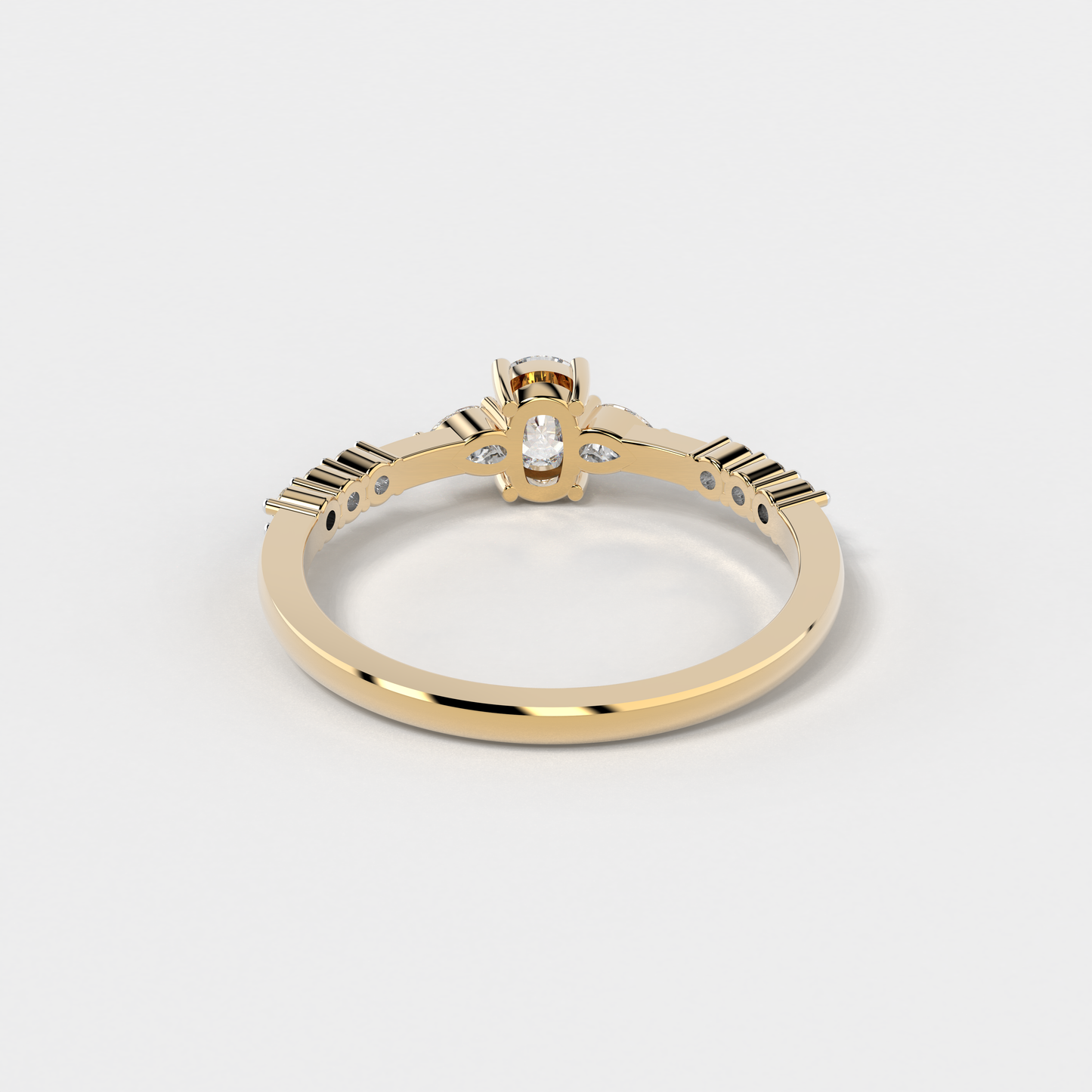 Trilogy Cushion Ring