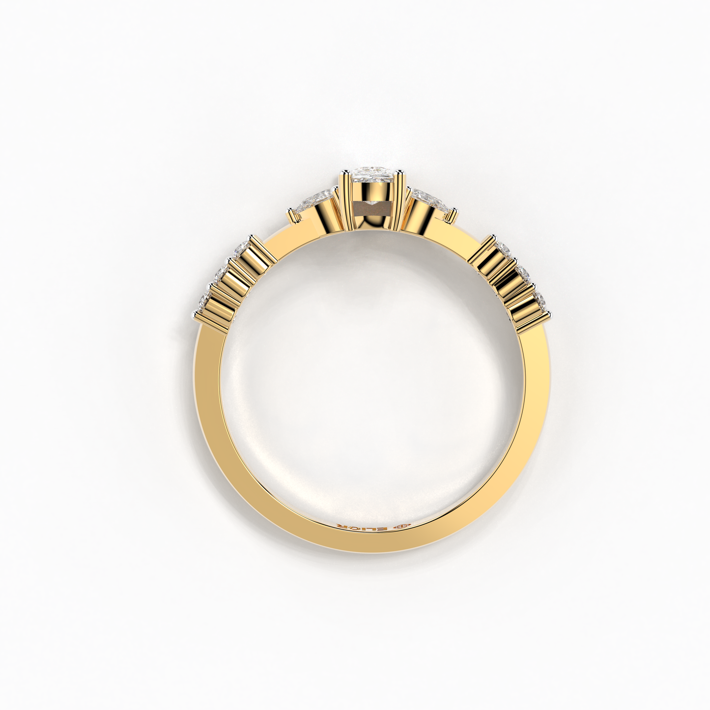 Trilogy Cushion Ring