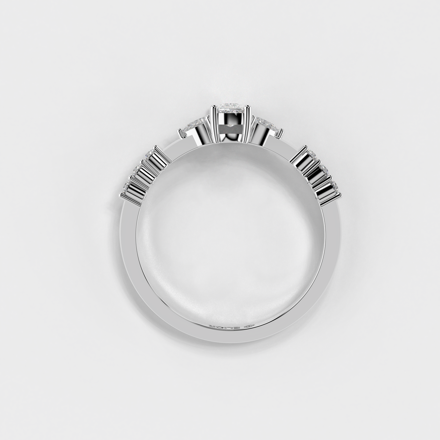 Trilogy Cushion Ring