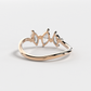 Marquise Whisper Trio Ring