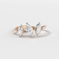 Marquise Whisper Trio Ring