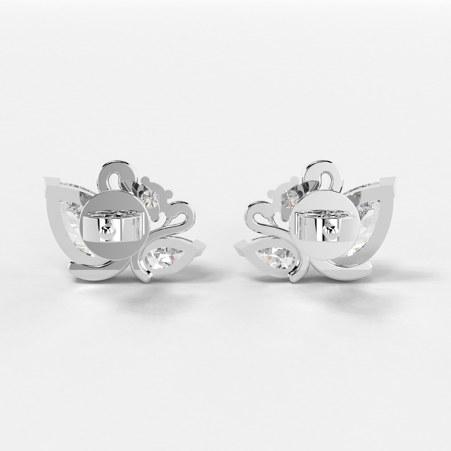 Swan Serenade Diamond Studs