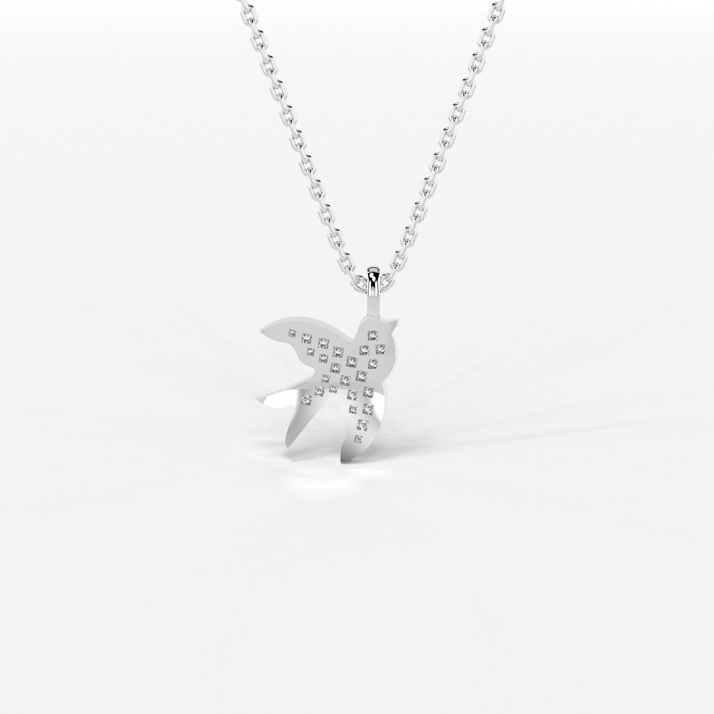 Wings of Dawn Diamond Pendant