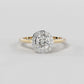 Cushion Cut Halo Diamond Ring